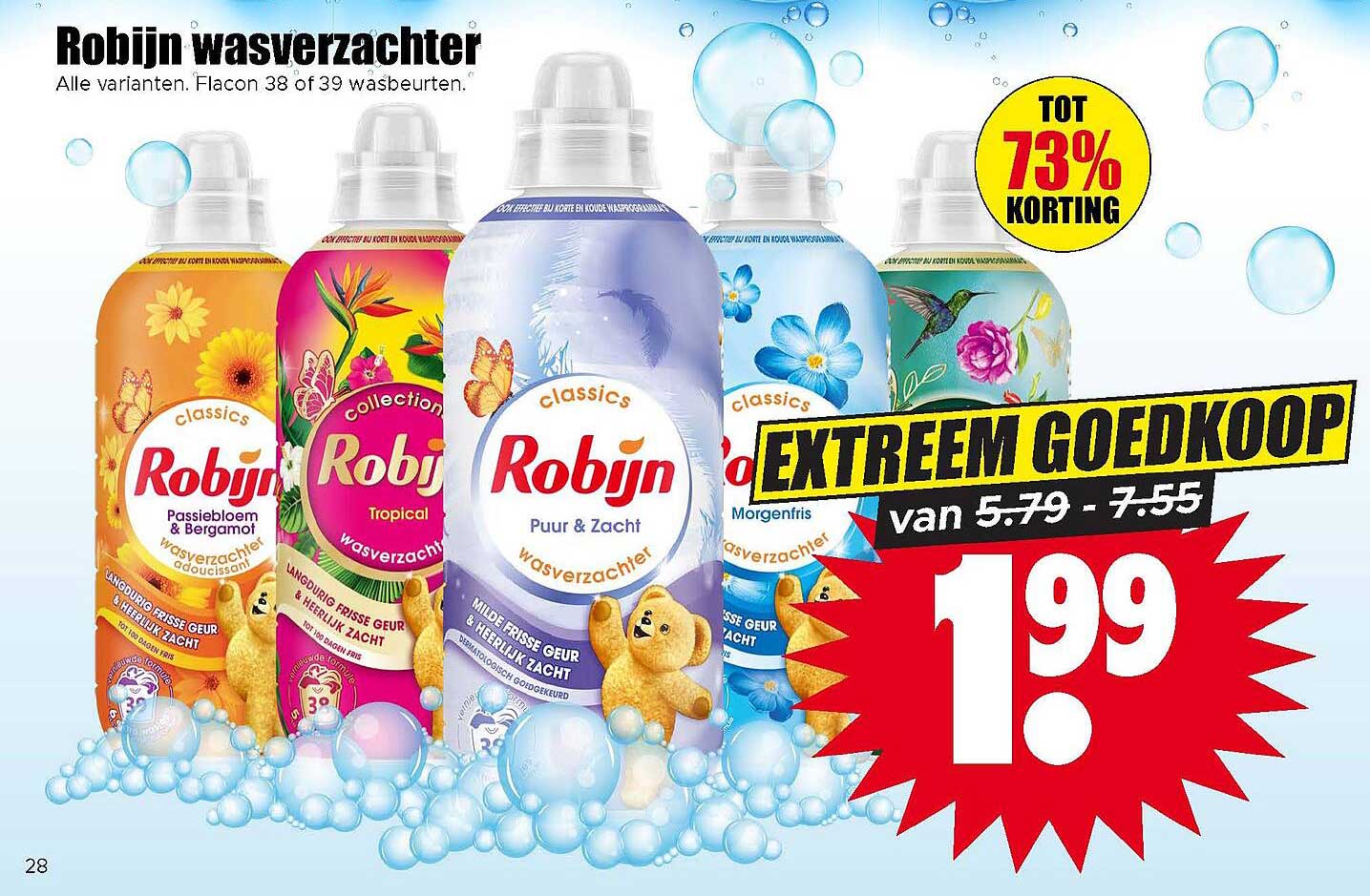 Robijn wasverzachter EXTREEM GOEDKOOP