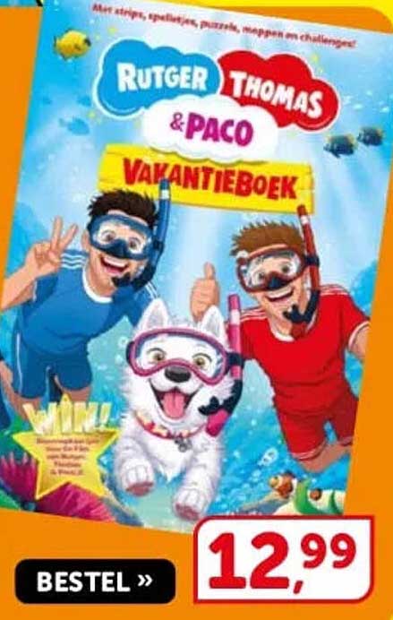 Rutger, Thomas & Paco Vakantieboek