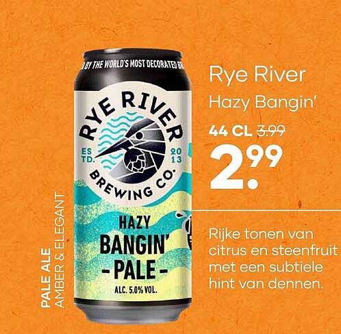 Rye River Hazy Bangin' 44 cl
