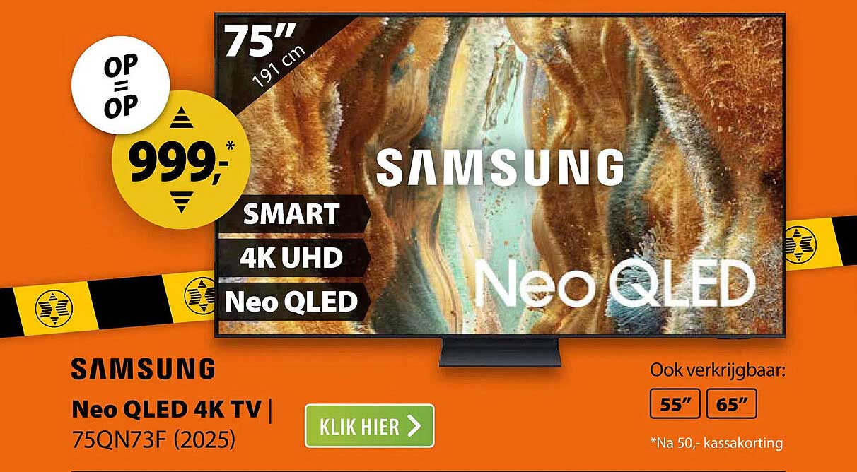 Samsung Neo QLED 4K TV 75QN73F (2025)