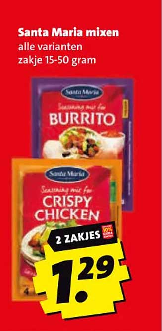 Santa Maria mixen alle varianten zakje 15-50 gram