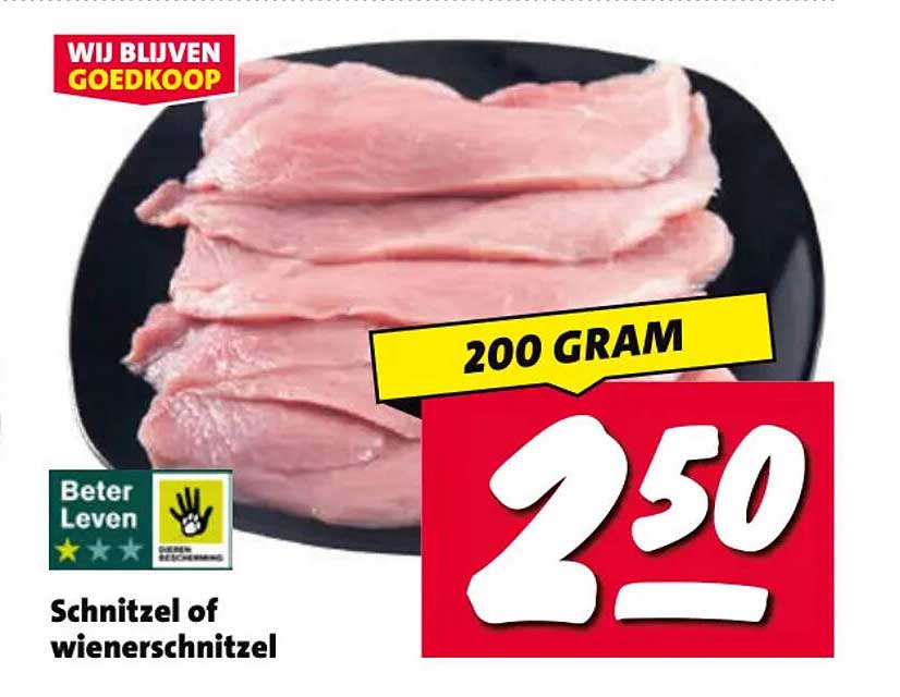 Schnitzel of wienerschnitzel 200 gram