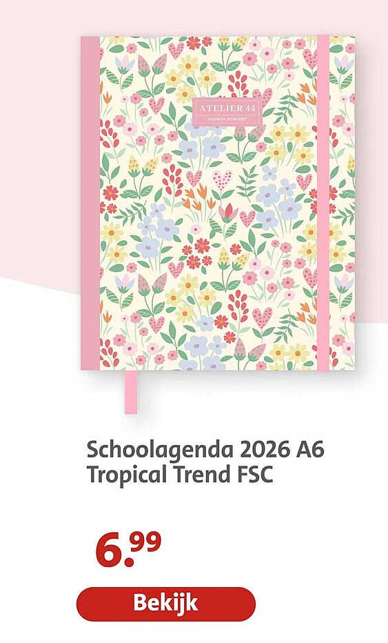 Schoolagenda 2026 A6 Tropical Trend FSC