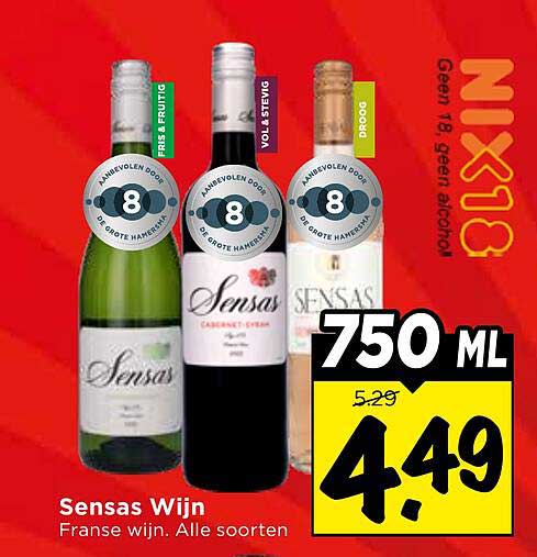 Sensas Wijn Franse wijn. Alle soorten