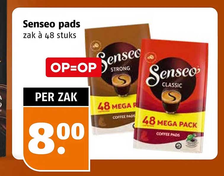 Senseo pads zak à 48 stuks OP=OP