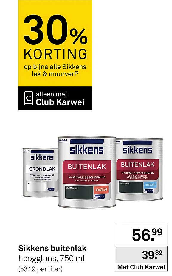 Sikkens buitenlak hoogglans, 750 ml