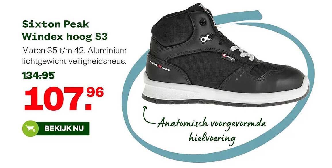 Sixton Peak Windex hoog S3