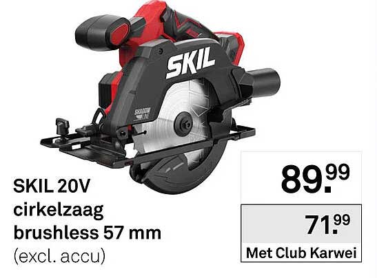 SKIL 20V cirkelzaag brushless 57 mm (excl. accu)