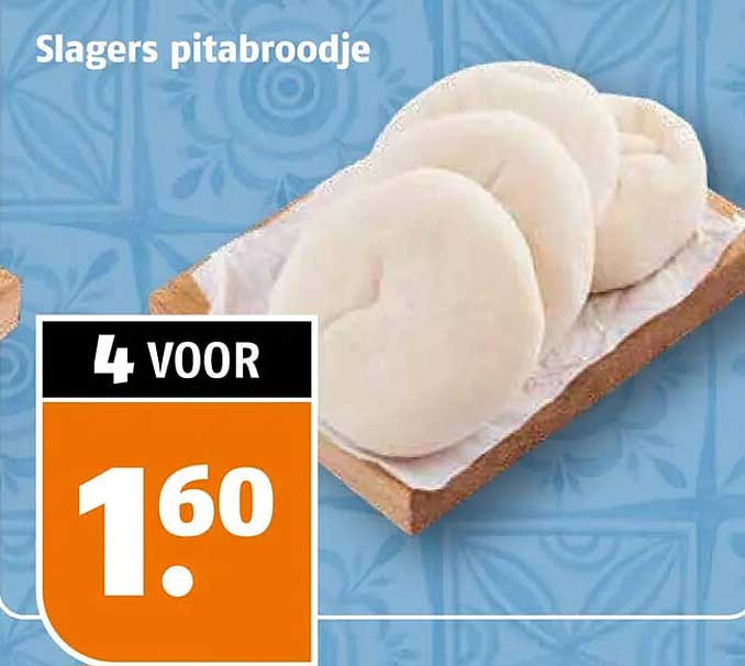 Slagers pitabroodje 4 voor