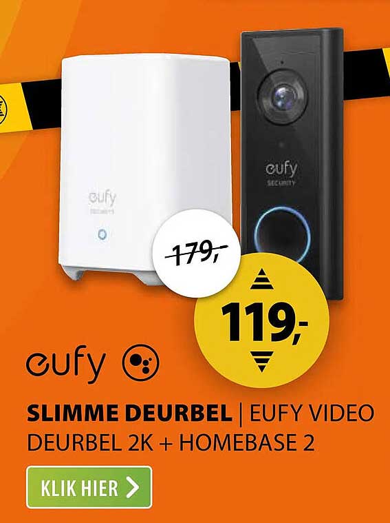 SLIMME DEURBEL | EUFY VIDEO DEURBEL 2K + HOMEBASE 2