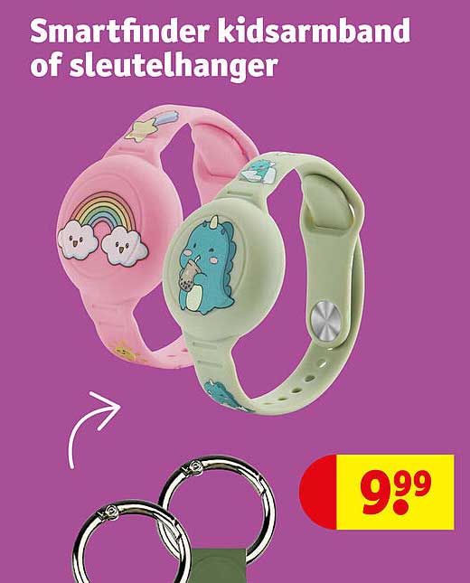 Smartfinder kidsarmband of sleutelhanger