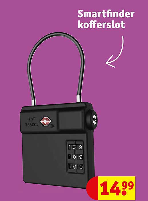 Smartfinder kofferslot