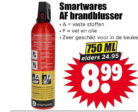 Smartwares AF brandblusser 750 ML elders 24.95