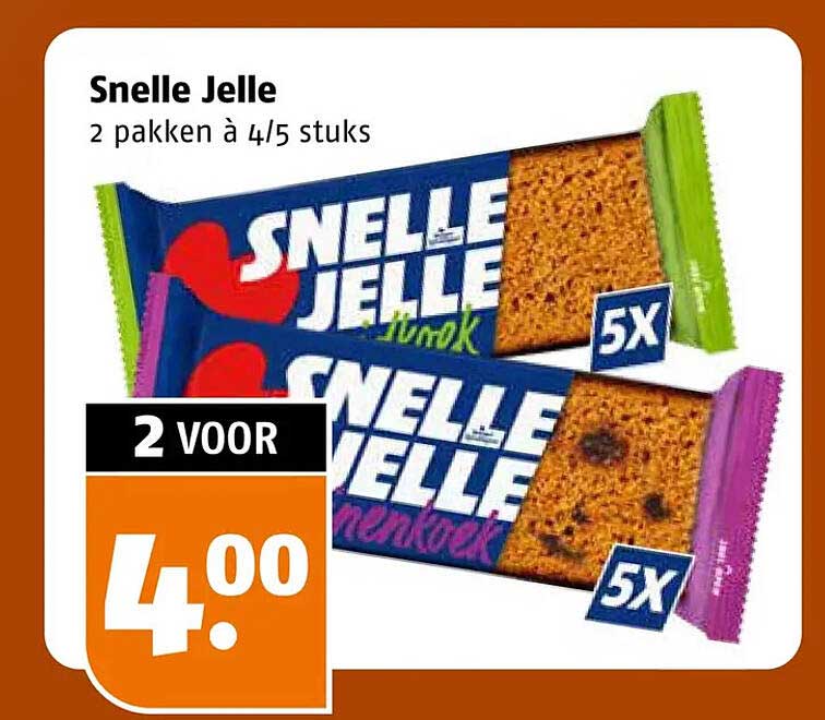 Snelle Jelle 2 pakken à 4/5 stuks 2 voor