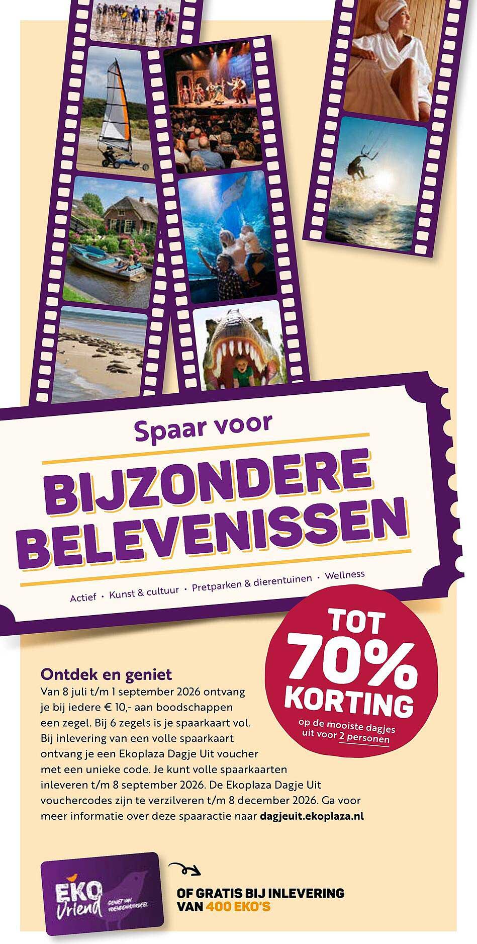 Spaar voor BIJZONDERE BELEVENISSEN TOT 70% KORTING