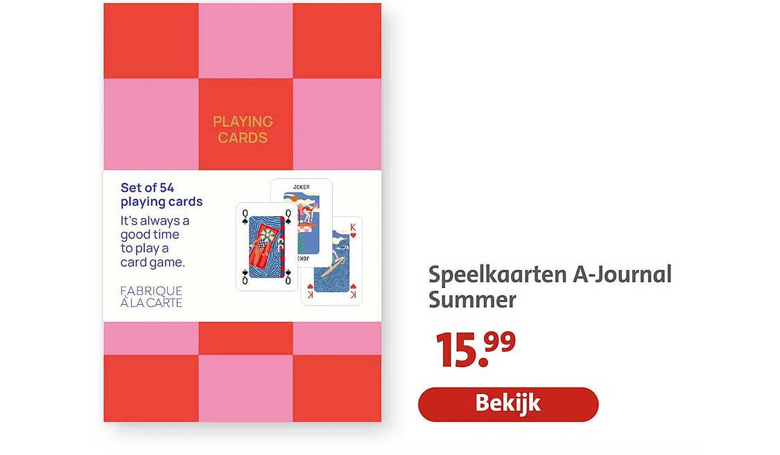 Speelkaarten A-Journal Summer