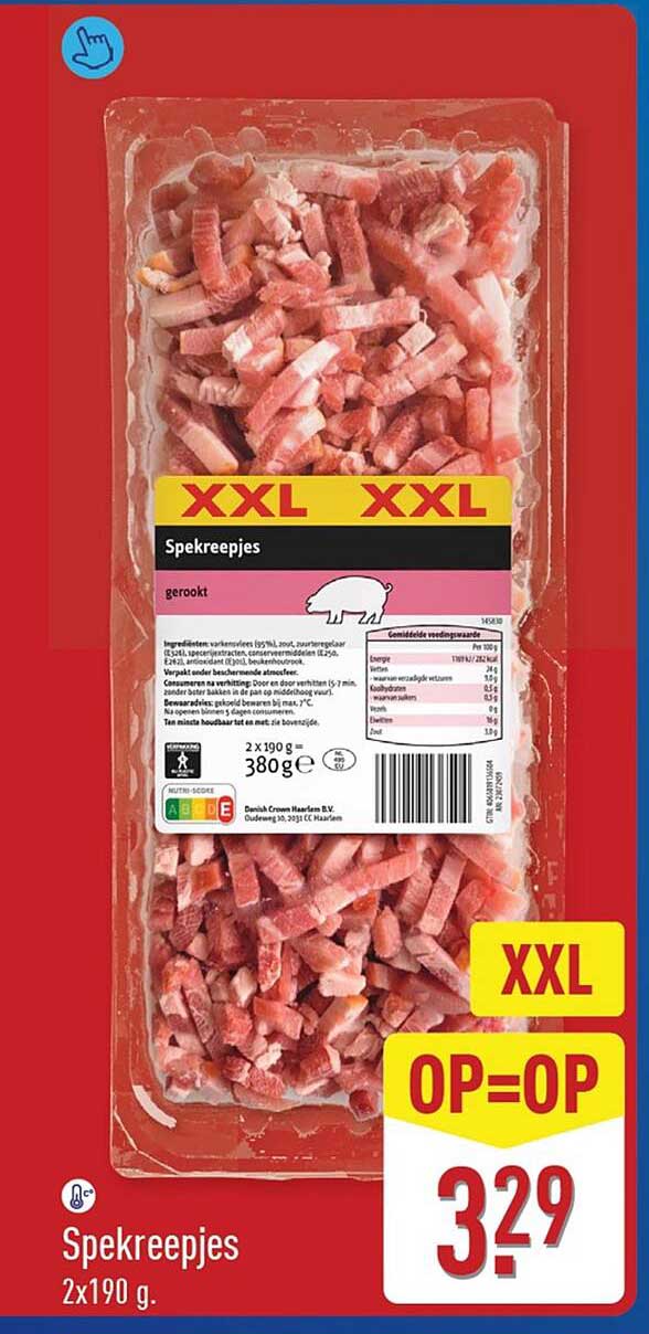 Spekreepjes XXL OP=OP