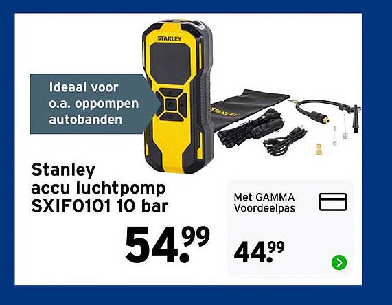 Stanley accu luchtpomp SXIF0101 10 bar