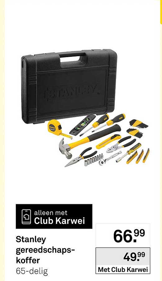 Stanley gereedschapskoffer 65-delig