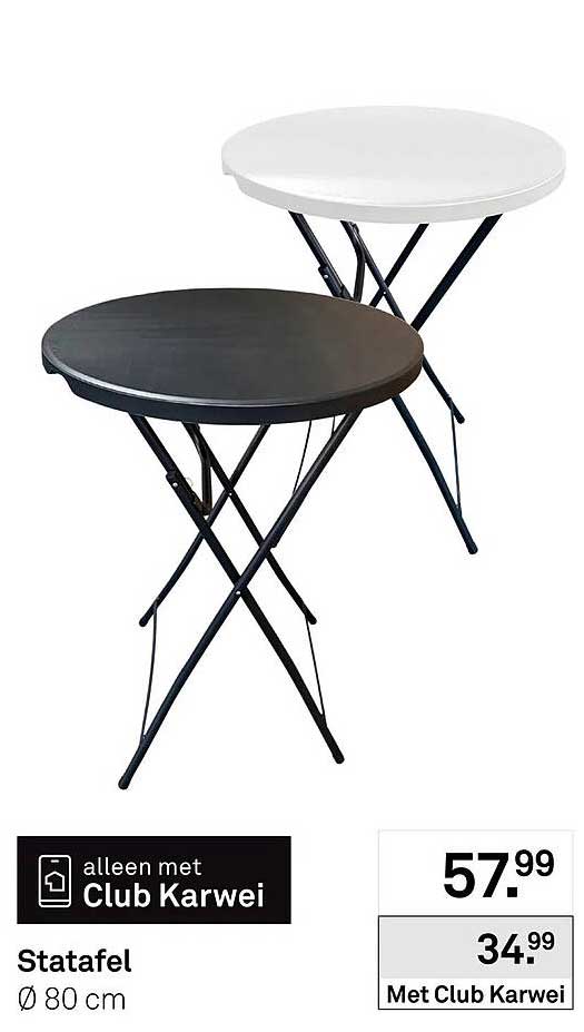 Statafel Ø 80 cm