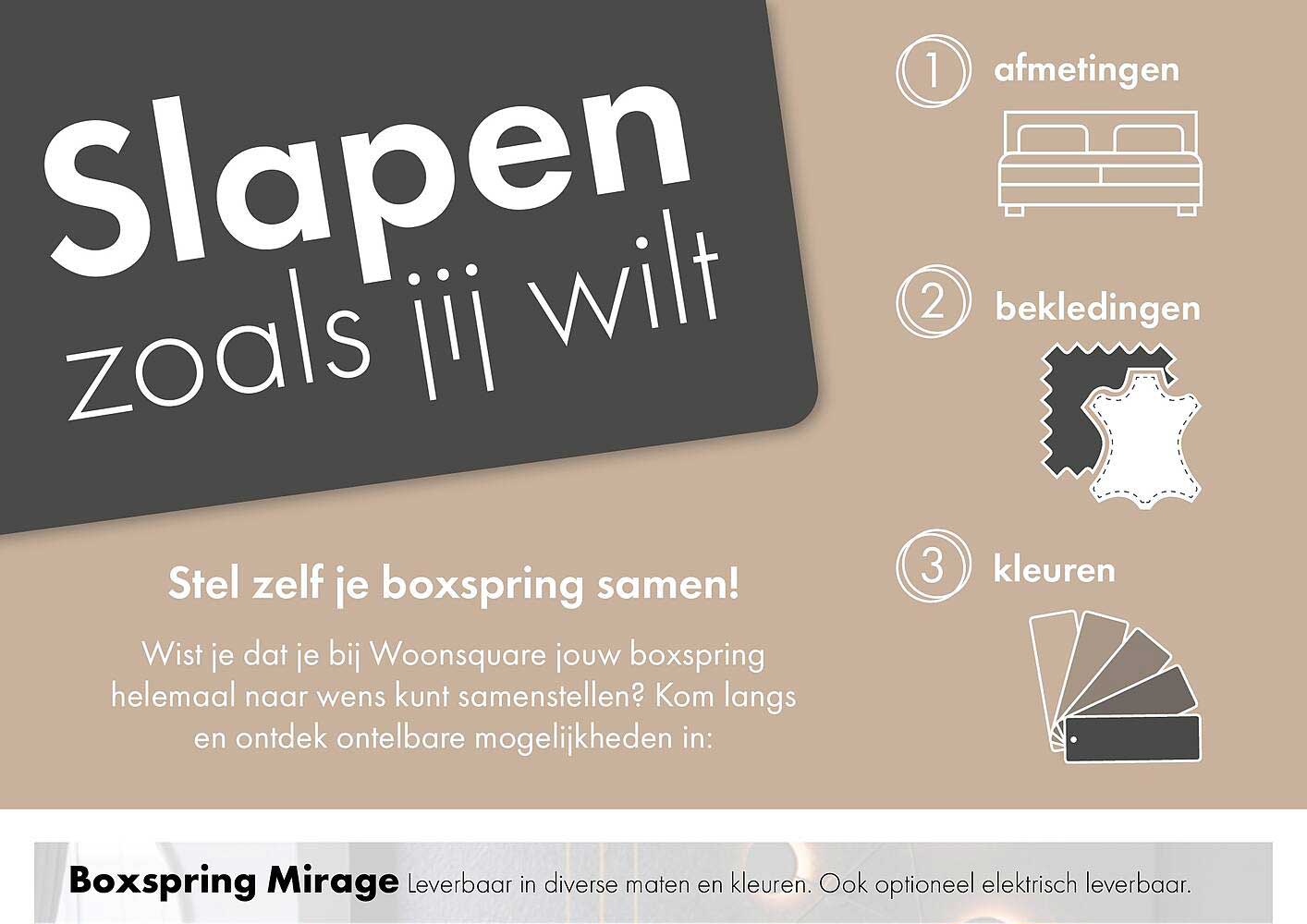 Stel zelf je boxspring samen!