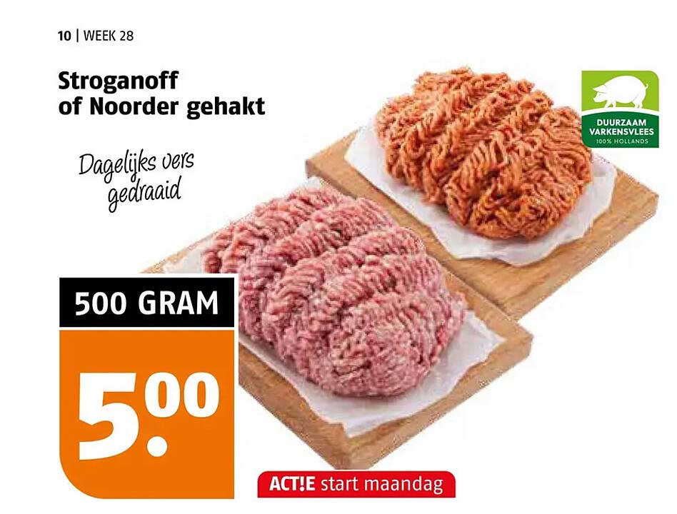 Stroganoff of Noorder gehakt