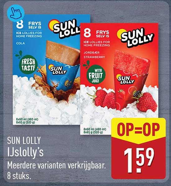 SUN LOLLY IJs lolly's