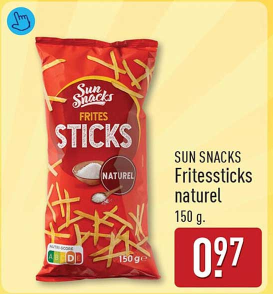 SUN SNACKS Fritesssticks naturel 150 g