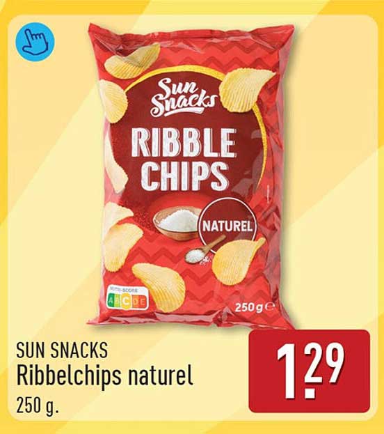 SUN SNACKS Ribbelchips naturel