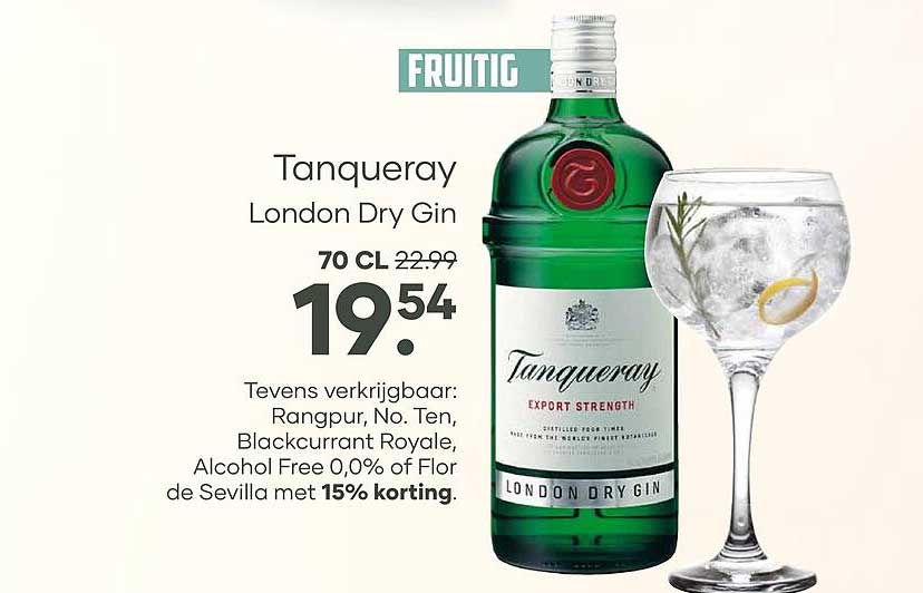 Tanqueray London Dry Gin FRUITIG
