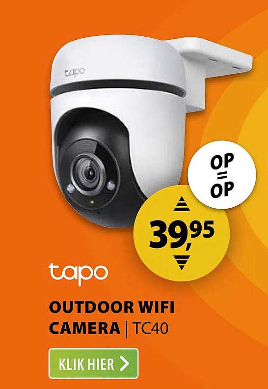 tapo OUTDOOR WIFI CAMERA | TC40 OP=OP