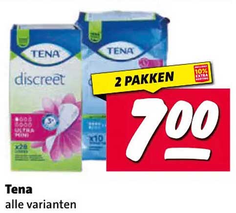 Tena alle varianten 2 pakken