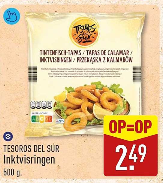 Tesoros del Sur Inktvisringen 500 g. OP=OP