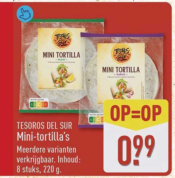 TESOROS DEL SUR Mini-tortilla's OP=OP