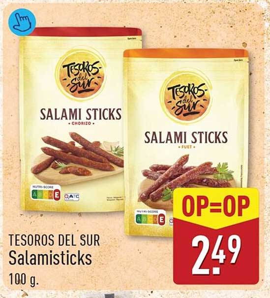TESOROS DEL SUR Salamisticks 100 g OP=OP