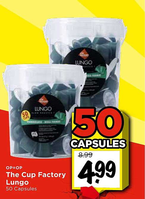 The Cup Factory Lungo 50 Capsules