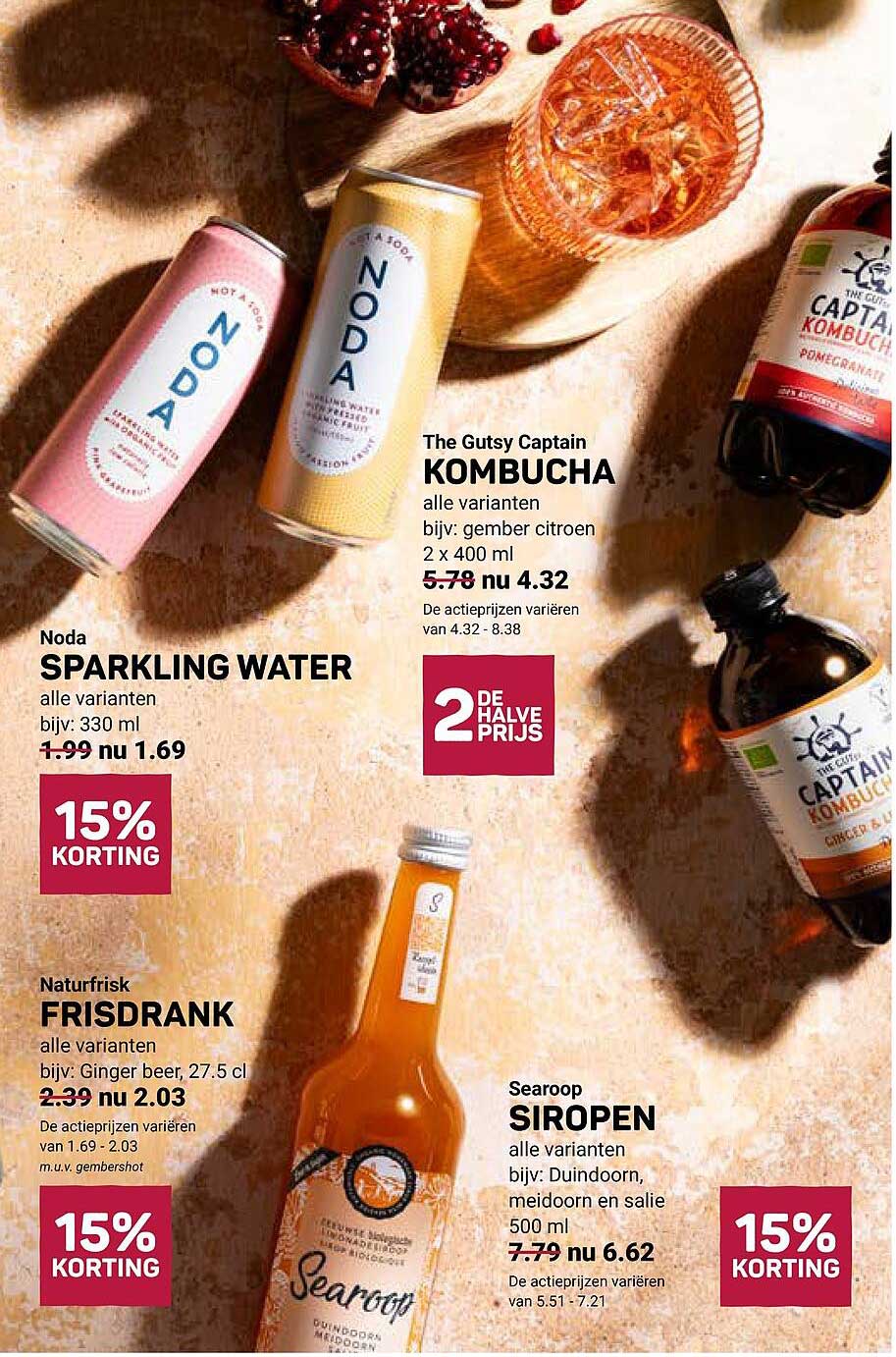 The Gutsy Captain KOMBUCHA 2e halve prijs