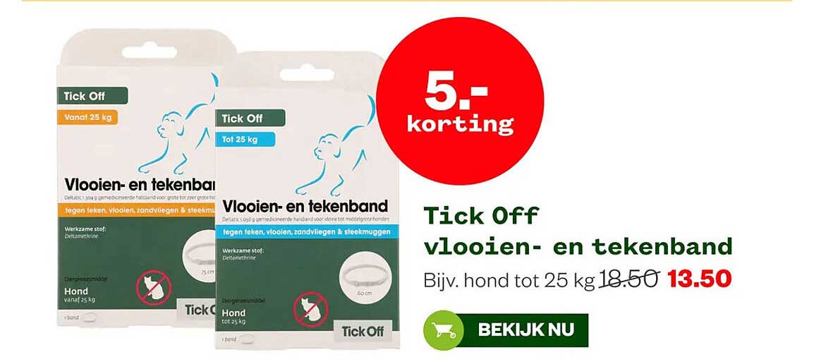 Tick Off vlooien- en tekenband