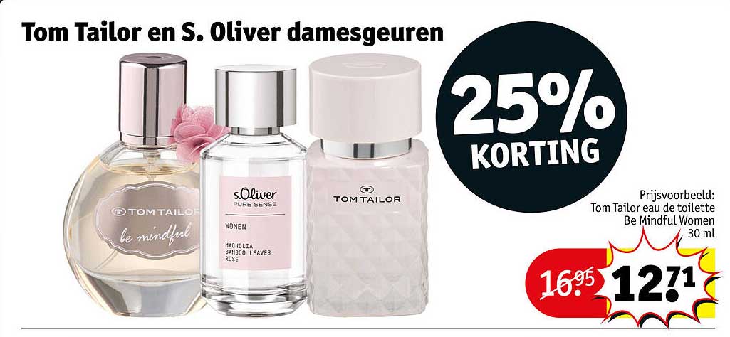 Tom Tailor en S. Oliver damesgeuren 25% KORTING