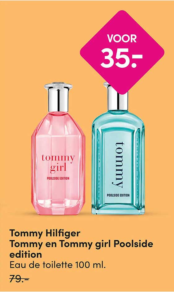 Tommy Hilfiger Tommy en Tommy girl Poolside edition Eau de toilette 100 ml.