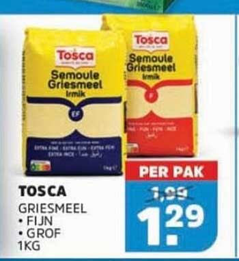 Tosca Griesmeel Fijn Grof 1kg
