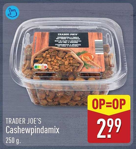 TRADER JOE'S Cashewpindamix 250 g OP=OP