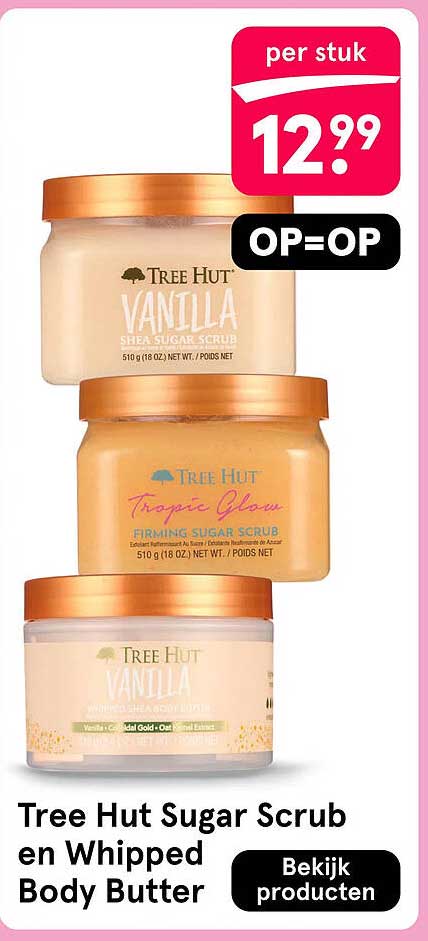 Tree Hut Sugar Scrub en Whipped Body Butter OP=OP