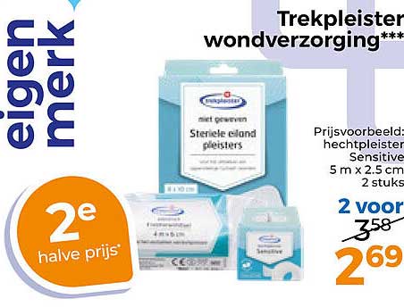 Trekpleister wondverzorging*** 2e halve prijs