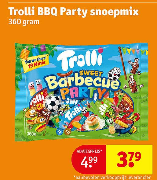 Trolli BBQ Party snoepmix 360 gram