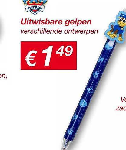 Uitwisbare gelpen verschillende ontwerpen