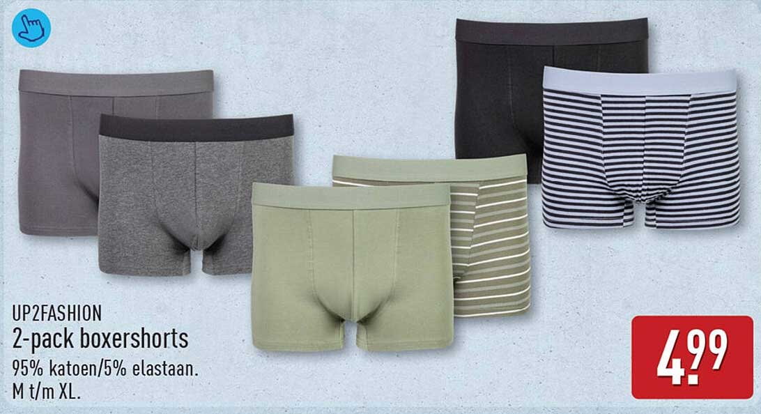 UP2FASHION 2-pack boxershorts