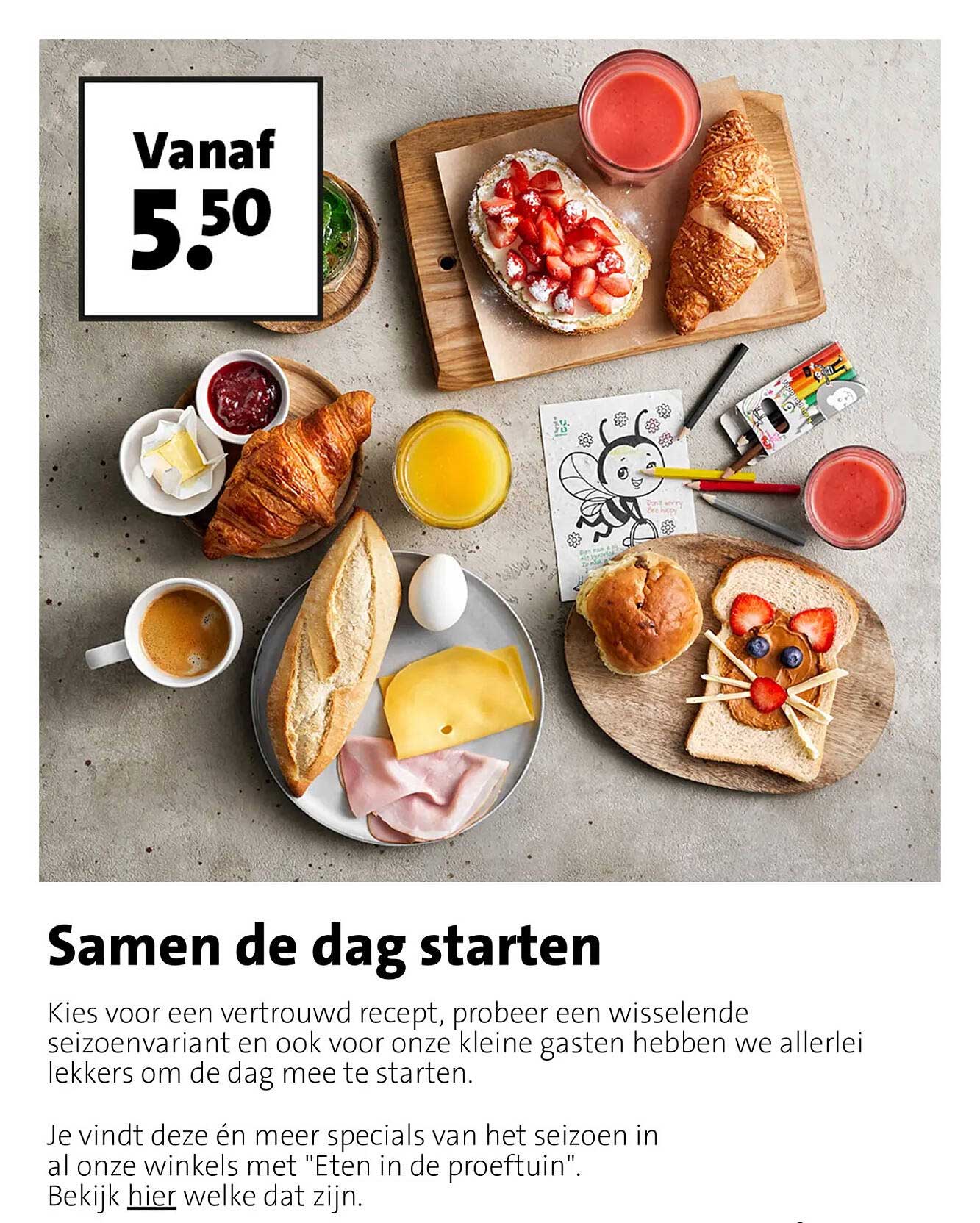 Vanaf 5.50 Samen de dag starten