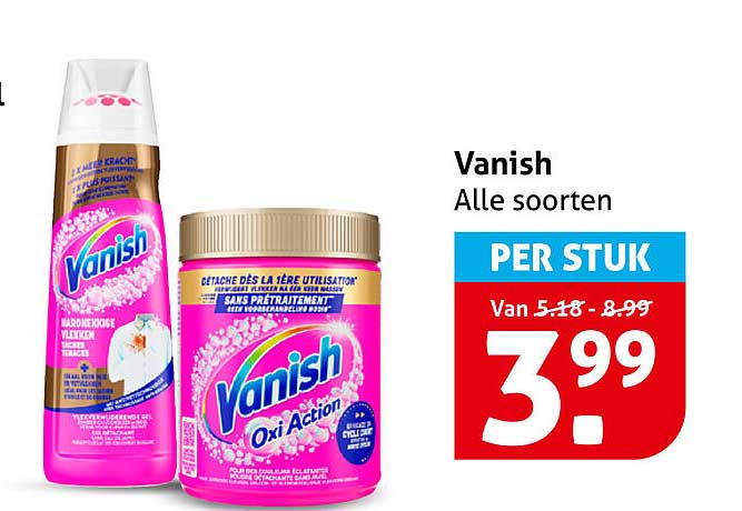 Vanish Alle soorten PER STUK