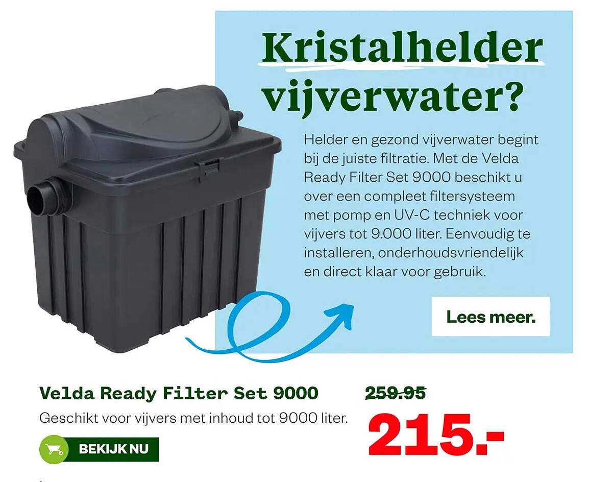 Velda Ready Filter Set 9000